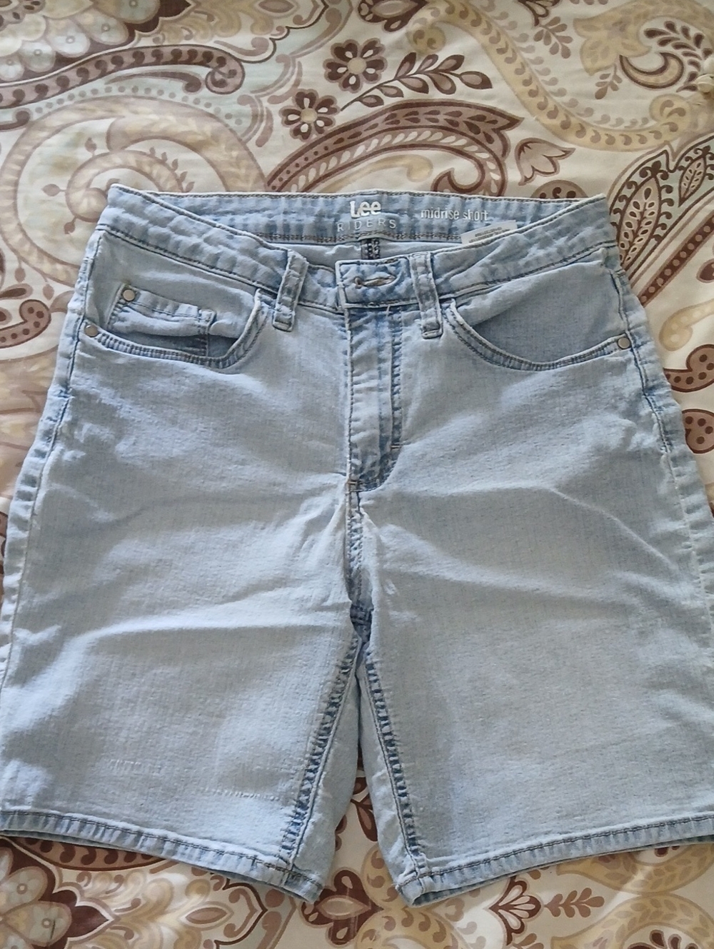 Lee Light Wash Denim Womens Shorts